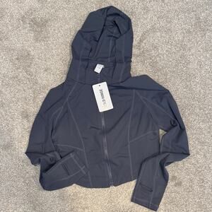 Gold Hinge NWT Women's Dark Gray Cropped Storm Jacket